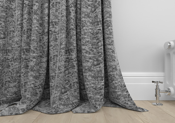 Crushed Velvet, Steel - Made to Measure Curtains - Image 6